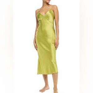 Olivia Von Halle Issa Dress in Chartreuse Size 1 Small